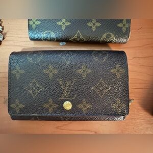 Louis Vuitton Brown and Gold Monogram Clutch